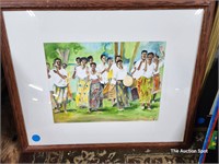Congregation Painting Signed