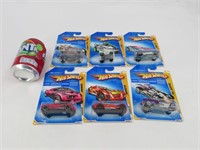 6 voitures hot wheels die cast