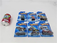 6 voitures hot wheels die cast