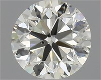 Gia Certified Round Cut .90ct Si1 Diamond