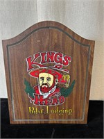 Kings Head Pub & Lodging Dart Board Cabinet