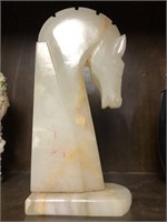 Cave Onyx horse's head statue