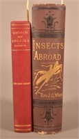 2 Scientific Books 19th c Incl Darwin