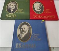 Great Men Of Music Albums Incl Bach, Brahms,