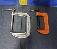 2 Small C  Clamps