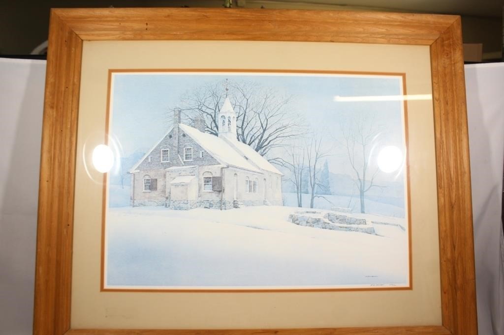 Robert Dance Signed Numbered Litho of Church