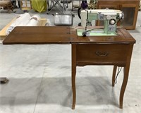 Coronado sewing machine w/ wood table-43.75 x