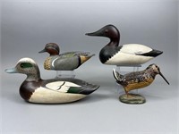 3 Duck Decoys & 1 Woodcock