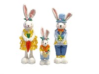 New Lot of 3 Large Bunny porch/Indoor decor