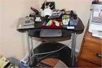 Corner Desk w/Chromebook, Office Supplies, Scanner