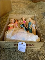 Barbie dolls and clothes