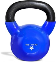 Yes4All Vinyl Coated Kettlebell Weight 35lbs