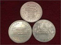 3 Canada $1 Coins
