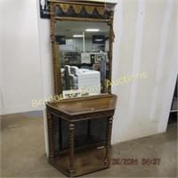 VINTAGE TABLE WITH MIRROR
