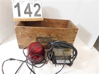 Wooden Armour Meat Box ~ Whelen Car Security Light