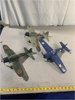 Military model aircraft, 2 marked 21st Century