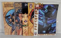 4 Assorted Double Impact Comics