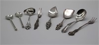 8 piece silver plate serving ware