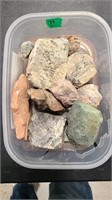 BOX OF ROCKS AND MINERALS