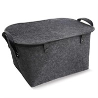 WFF9527  Felt Toy Box with Lid Large Rectangular