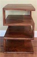 Architectural Wood Side Table