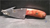 BONE COLLECTOR KNIFE WITH LEATHER SHEATH