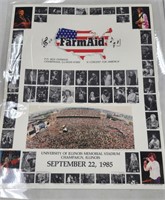 Original 1985 Memorial Stadium Farm Aid Poster