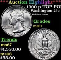 ***Auction Highlight*** 1990-p Washington Quarter