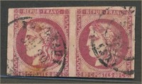 FRANCE #48 PAIR variety USED AVE-FINE