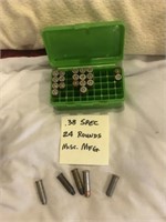 24 Rounds .38 Special Misc. MFG