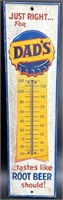 Dads Root Beer Advertising Sign Thermometer