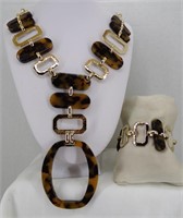 Chico's 80's style Necklace & Bracelet