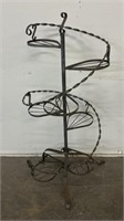 7-Tier Twisted Wrought Iron Spiral Plant Stand