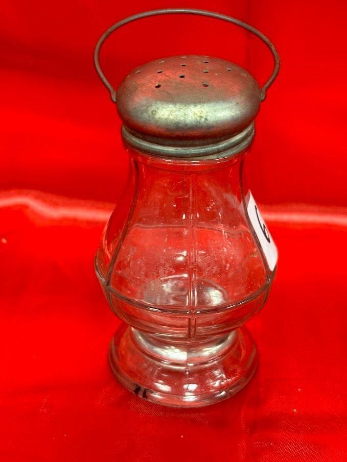 VTG James Paul glass candy container/shaker