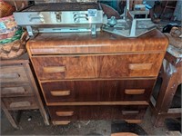 Three Drawer Vintage dresser and mirror