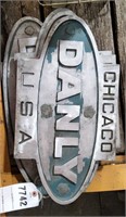 TT 4 vintage aluminum signs Danly chicago USA