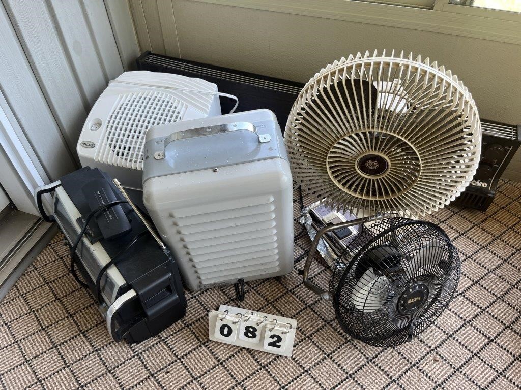 Heaters, Fans, Radio