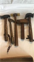 5 vintage/ antique hammers