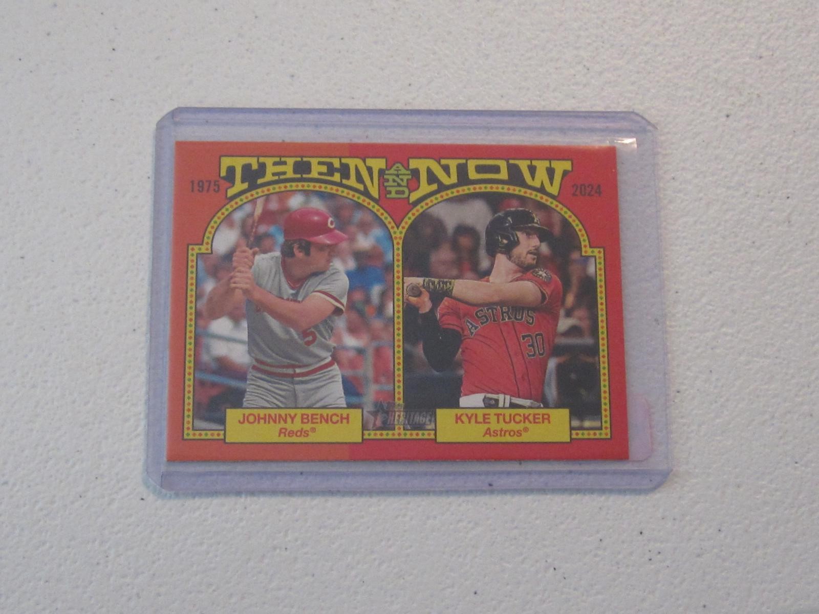 2024 TOPPS HERITAGE JOHNNY BENCH/KYLE TUCKER