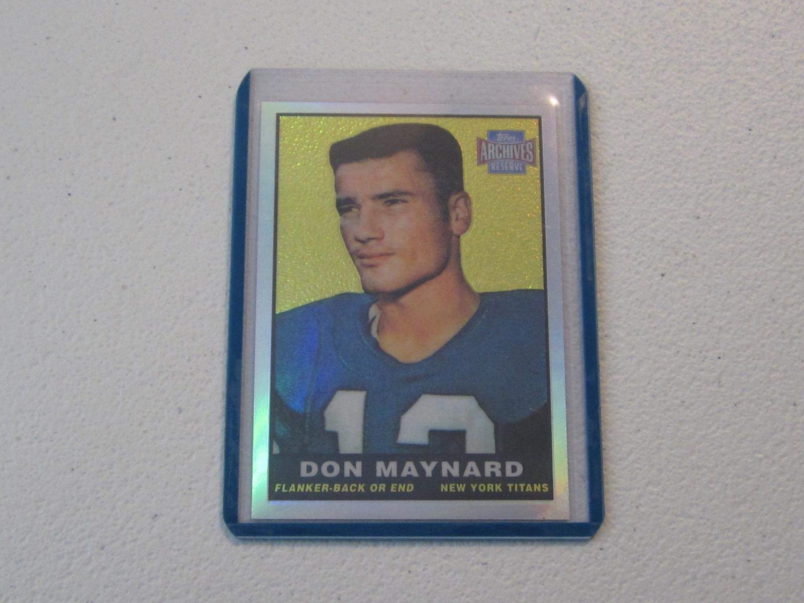 2001 TOPPS ARCHIVES DON MAYNARD REFRACTOR