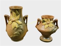 2 Roseville Art Pottery Vases