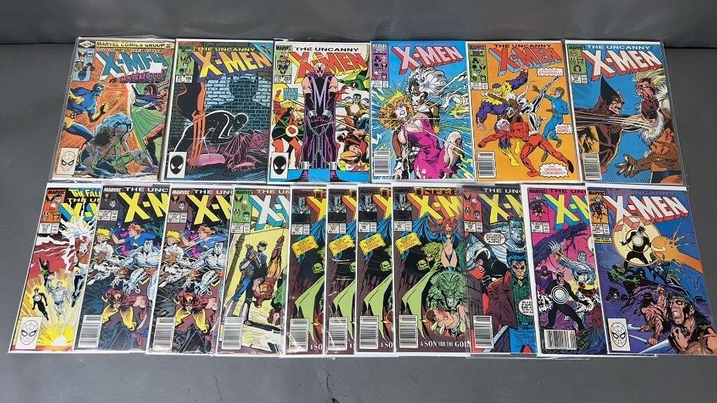 17pc X-Men #150-249 Key Marvel Comic Books