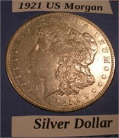 1921*D-US Morgan Silver Dollar