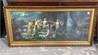Fairy Dance Print in Gold Carved Frame