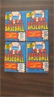 1990 Fleer Baseball Wax Packs lot of 4
