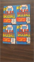 1990 Fleer Baseball Wax Packs lot of 4