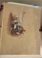 Vintage  scrap book all blank but one page with