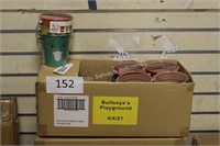 6- boxes metal pails