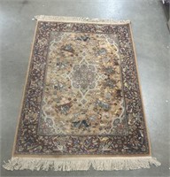 Karastan Floor Rug With Decorative Fringe