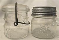 Lot of 2 vintage small ball jars
